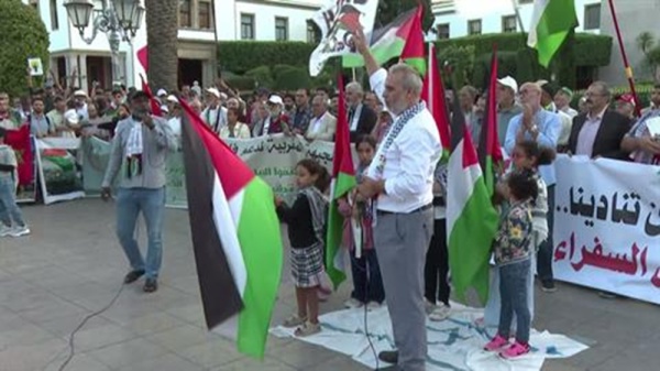 المغرب تظاهرة في الرباط تضامن ا مع فلسطين ومطالبات بقطع العلاقات مع إسرائيل المغرب تظاهرة في الرباط تضامن ا مع فلسطين ومطالبات بقطع العلاقات مع إسرائيل