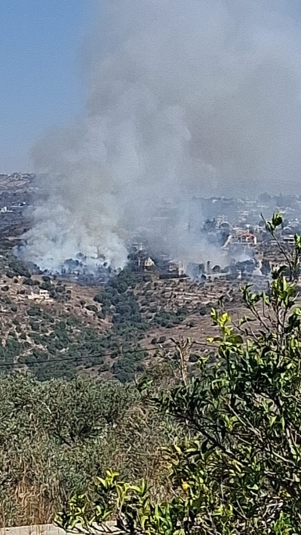 بالصورة احراق منازل في بلدة طلوسة الجنوبية بالصورة احراق منازل في بلدة طلوسة الجنوبية