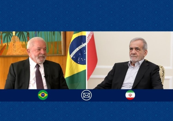 رسالة تهنئة من بزشكيان بمناسبة فوز دا سيلفا في الانتخابات الرئاسية البرازيلية رسالة تهنئة من بزشكيان بمناسبة فوز دا سيلفا في الانتخابات الرئاسية البرازيلية