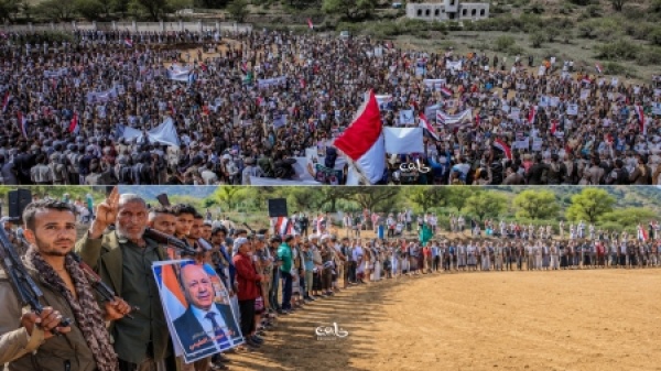 اليمن حشد جماهيري في تعز يؤيد مجلس القيادة الرئاسي ويدعو لاستكمال القتال ضد الحوثيين اليمن حشد جماهيري في تعز يؤيد مجلس القيادة الرئاسي ويدعو لاستكمال القتال ضد الحوثيين