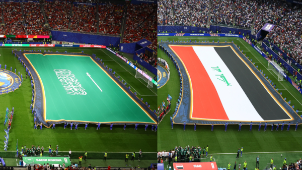 احترام المعتقدات فيفا يتخذ قرارا خاصا بشان علمي السعودية والعراق في الملاعب احترام المعتقدات فيفا يتخذ قرارا خاصا بشان علمي السعودية والعراق في الملاعب