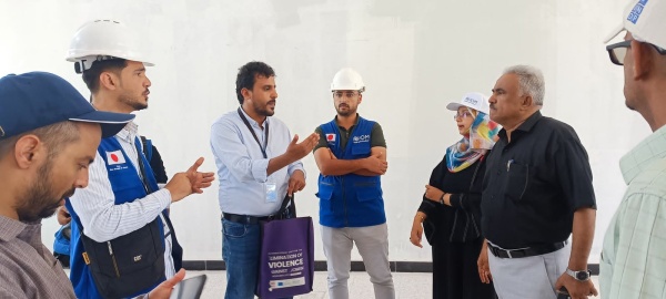 وفد الهجرة الدولية يتفقد مشاريع تأهيل المعاهد الفنية في عدن ويمهد لإطلاق التدريب العملي