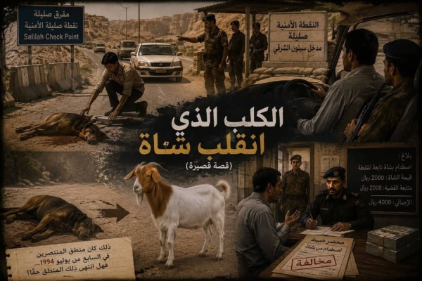 الكلب الذي انقلب شاة