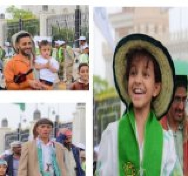 حشود غير مسبوقة تتقاطر نحو ميدان السبعين للمشاركة في المهرجان المحمدي الأكبر حشود غير مسبوقة تتقاطر نحو ميدان السبعين للمشاركة في المهرجان المحمدي الأكبر