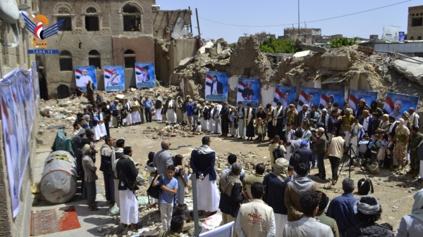 وقفة بمديرية التحرير بأمانة العاصمة بالذكرى الأولى لجريمة العدوان الإسرائيلي بحي التحرير وقفة بمديرية التحرير بأمانة العاصمة بالذكرى الأولى لجريمة العدوان الإسرائيلي بحي التحرير
