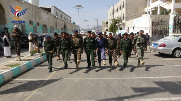 تشييع جثمان الشهيد عامر علي عامر في حجة تشييع جثمان الشهيد عامر علي عامر في حجة