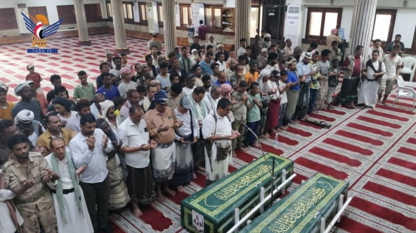 تشييع جثامين كوكبة من شهداء القوات المسلحة في محافظة الحديدة