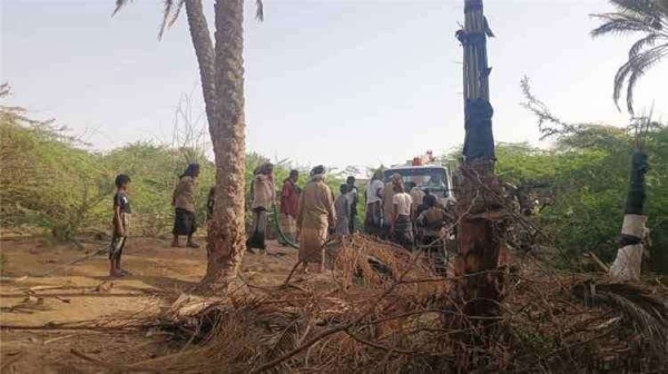 شبوة حريق ي لحق أضرار ا بمزارع نخيل ومنازل مواطنين
