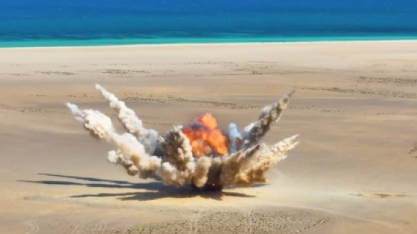 اليمن مسام يتلف أكثر من 6 الآف مادة متفجرة في باب المندب بتعز