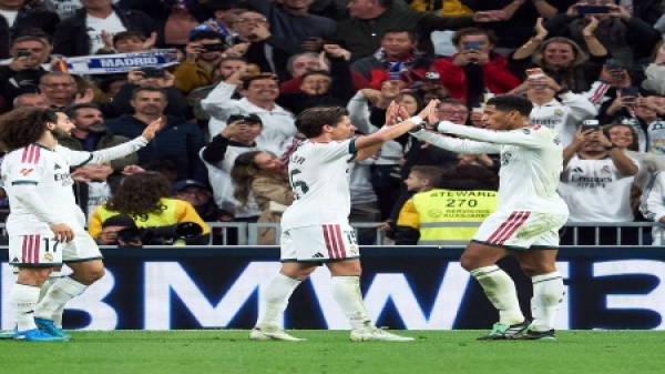 رياضة ريال مدريد يضرب بقوة ويحقق فوز ا عريض ا على لايبزيغ
