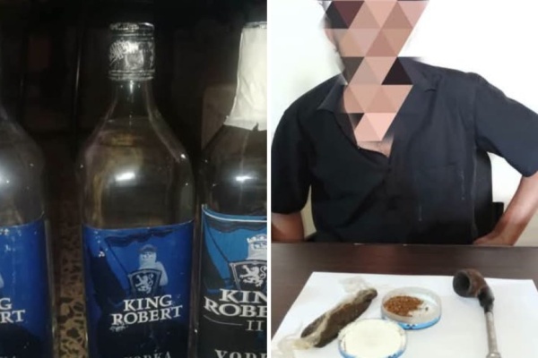 بعمليتين أمنيتين منفصلتين قوات الأمن الوطني بلحج تضبط حشيشا مخدرا وقوارير خمر