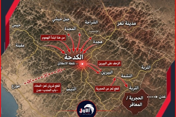تطورات الساعة بالخريطة الكدحة تشتعل من جديد بهجوم مضاد للقوات الحكومية قلب المشهد