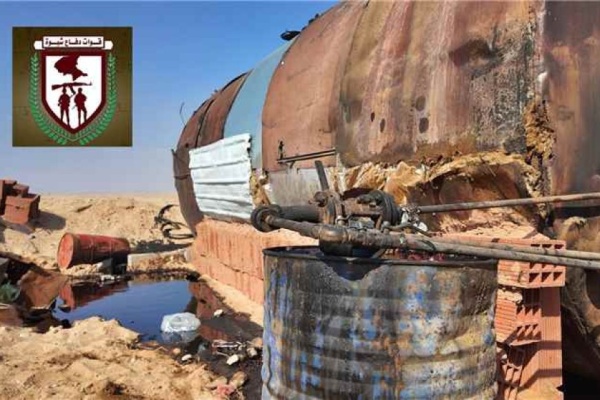 ضبط مصفاة نفط عشوائية وإحباط عملية تهريب وتكرير للمشتقات في شبوة