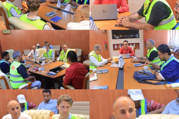 وفد شركة موف وان البريطانية الأمريكية يزور ميناء عدن