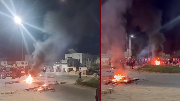 ولاية نابل الأهالي يغلقون الطريق الحزامية على مستوى المرازقة الأسباب ولاية نابل الأهالي يغلقون الطريق الحزامية على مستوى المرازقة الأسباب