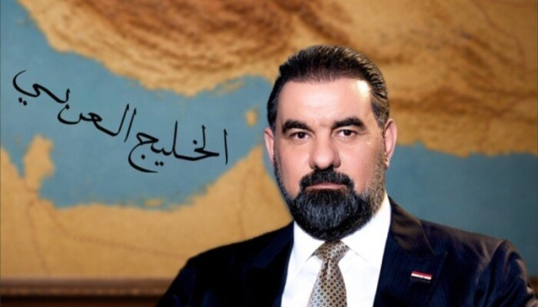 رئيس البرلمان العراقي هيبت الحلبوسي يرد على نظيره الإيراني بصورة الخليج العربي رئيس البرلمان العراقي هيبت الحلبوسي يرد على نظيره الإيراني بصورة الخليج العربي
