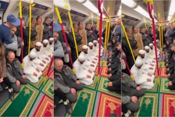 فيديو صلاة داخل مترو لندن يثير موجة تحريض ضد المسلمين وعمليات تدقيق تكشف حقيقته فيديو صلاة داخل مترو لندن يثير موجة تحريض ضد المسلمين وعمليات تدقيق تكشف حقيقته