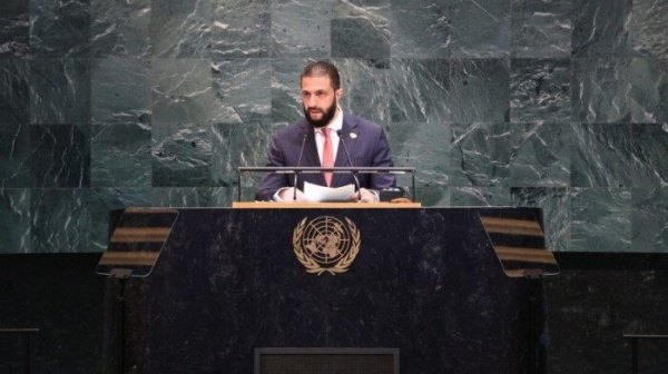 الشرع من الأمم المتحدة سوريا بدأت رحلة التعافي وإعادة بناء مؤسسات الدولة