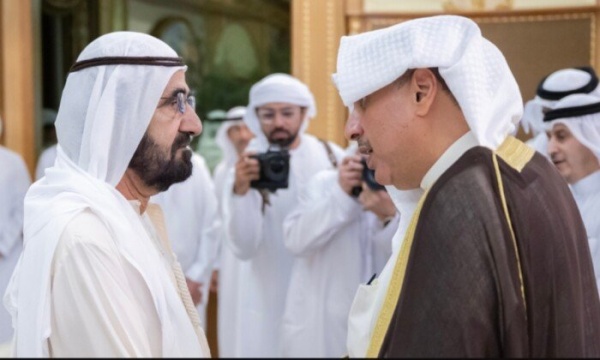 ممثل أمير الكويت يقدم واجب العزاء بوفاة الشيخ أحمد بن راشد آل مكتوم ممثل أمير الكويت يقدم واجب العزاء بوفاة الشيخ أحمد بن راشد آل مكتوم