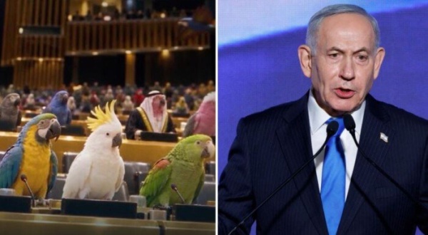 ببغاوات هذا العام بنيامين نتنياهو يسخر من قادة العالم بفيديو بالذكاء الاصطناعي ببغاوات هذا العام بنيامين نتنياهو يسخر من قادة العالم بفيديو بالذكاء الاصطناعي