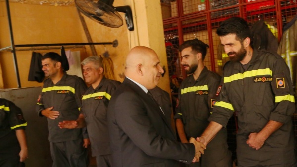خريش جال في مركز برج البراجنة الإقليمي للدفاع المدني