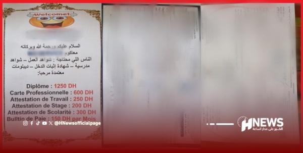 توقيف مشتبه فيه في تزوير الشواهد والوثائق الرسمية بمكناس توقيف مشتبه فيه في تزوير الشواهد والوثائق الرسمية بمكناس