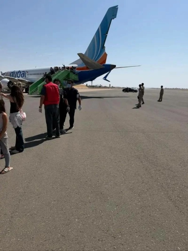 السعودية توضح ملابسات الهبوط الاضطراري لطائرة فلاي دبي بتبوك