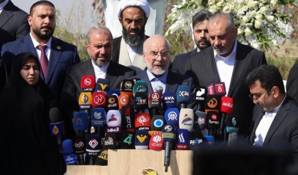 رئيس البرلمان الإيراني في بغداد لبحث تعزيز التعاون الأمني بين بلاده والعراق
