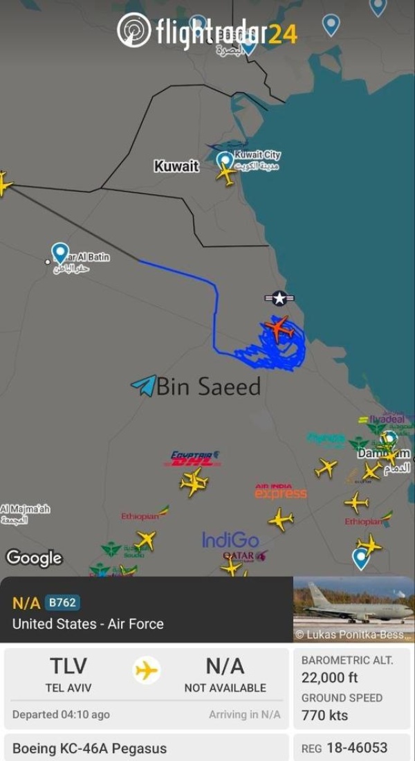 أمريكا تستخدم الأجواء السعودية في هجومها الأخير على إيران أمريكا تستخدم الأجواء السعودية في هجومها الأخير على إيران