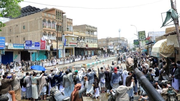 مئات الوقفات في صعدة تأكيد ا على الثبات والجهوزية لأي تصعيد