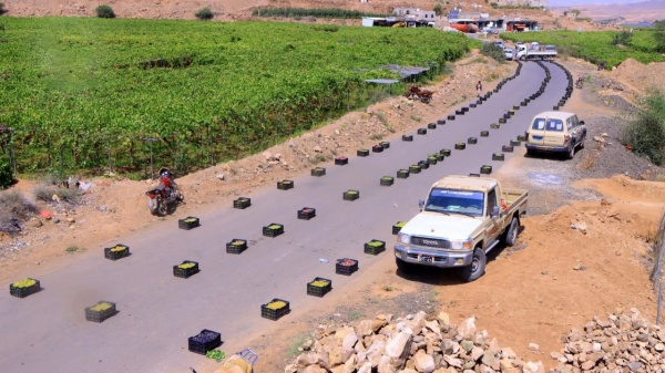 بني حشيش تسير قافلة من العنب دعم ا المرابطين في الجبهات