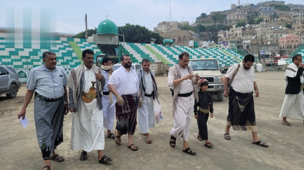 تفقد ساحة الرسول الأعظم المخصصة للاحتفال بالمولد النبوي في حجة تفقد ساحة الرسول الأعظم المخصصة للاحتفال بالمولد النبوي في حجة
