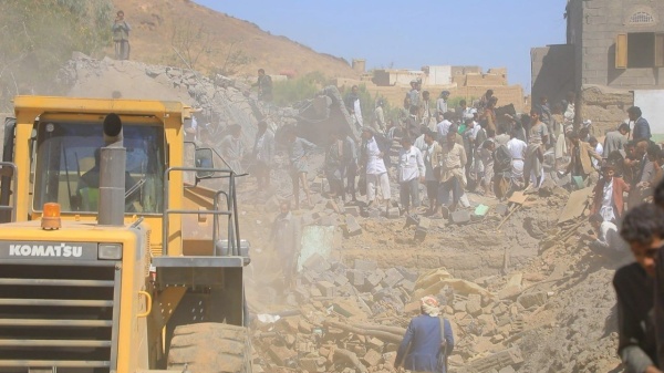 الصحة ارتفاع ضحايا العدوان السعودي على منزل في صعدة إلى 33 شهيد ا وجريح ا