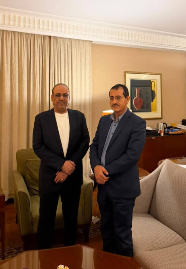 الميسري يستقبل وزير الدفاع العقيلي بالرياض ويبحثان سبل تعزيز الجهود لاستعادة الدولة الميسري يستقبل وزير الدفاع العقيلي بالرياض ويبحثان سبل تعزيز الجهود لاستعادة الدولة