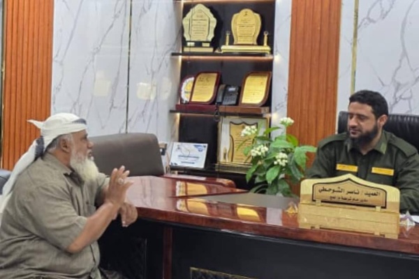 مدير أمن محافظة لحج يبحث مع القائم بأعمال مدير شرطة الحوطة الأوضاع الأمنية ويقف على أبرز التحديات
