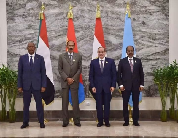 البرهان في العلمين قمة رباعية تبحث أمن السودان والقرن الأفريقي والبحر الأحمر