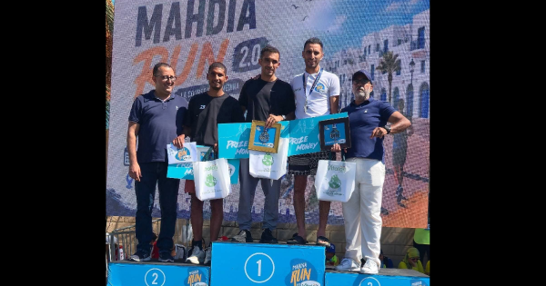 الدورة الثانية لسباق run mahdia الذهبية لوجدي البوكحيلي لمسافة 16 كلم