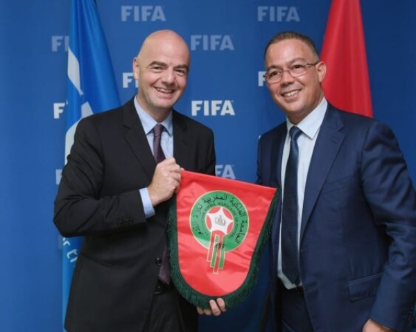 لقجع يشيد بقرار إنفانتينو المتعلق بسحب مشروع fifa forward enterprise