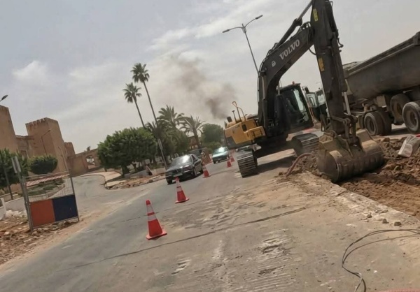 مكناس تواصل تغيير ملامحها أشغال تهيئة شارع الحزام الأخضر تدخل مرحلة متقدمة مكناس تواصل تغيير ملامحها أشغال تهيئة شارع الحزام الأخضر تدخل مرحلة متقدمة
