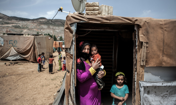 difficult situation in the syrian refugee camp in samonia in northern lebanon difficult situation in the syrian refugee camp in samonia in northern lebanon