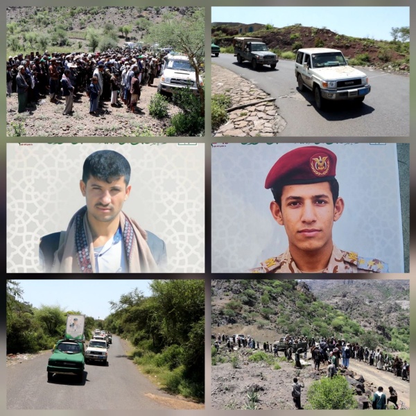 تشييع م هيب لجثماني الشهيدين الشبيبي والسمعولي في حبيش بإب تشييع م هيب لجثماني الشهيدين الشبيبي والسمعولي في حبيش بإب