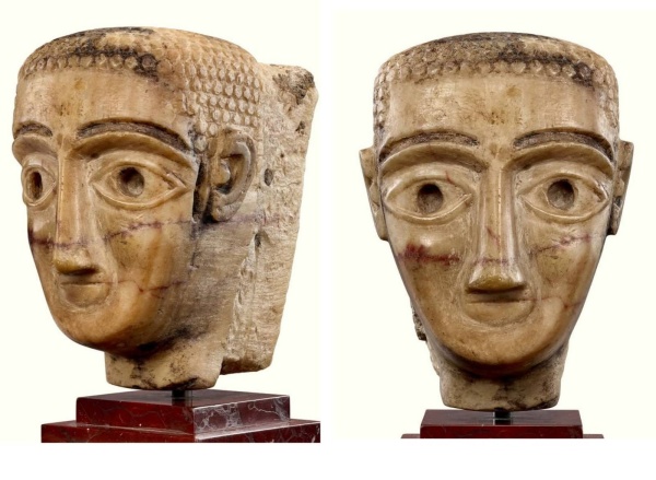 خارج المزاد رأس أثري نادر من آثار اليمن ي عرض للبيع الخاص لدى كريستيز