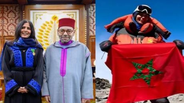 وسام ملكي لمتسلقة رفعت علم المغرب فوق أعلى قمم العالم وسام ملكي لمتسلقة رفعت علم المغرب فوق أعلى قمم العالم
