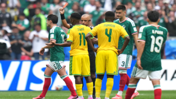3 حالات طرد في فوز المكسيك على جنوب إفريقيا في افتتاح كأس العالم 2026 3 حالات طرد في فوز المكسيك على جنوب إفريقيا في افتتاح كأس العالم 2026