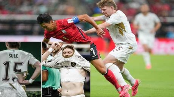 قميص من ورق لقطة غريبة في كأس العالم 2026 قميص من ورق لقطة غريبة في كأس العالم 2026