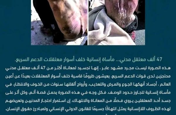 مشاد 47 ألف مدني خلف أسوار معتقلات المليشيا