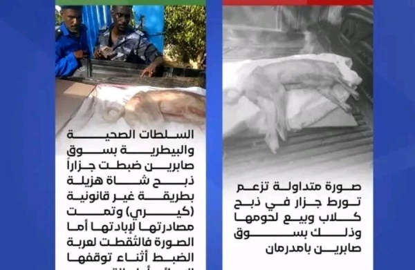 شرطة ولاية الخرطوم توضح حقيقة صورة جزار الكلاب المتداولة بسوق صابرين شرطة ولاية الخرطوم توضح حقيقة صورة جزار الكلاب المتداولة بسوق صابرين