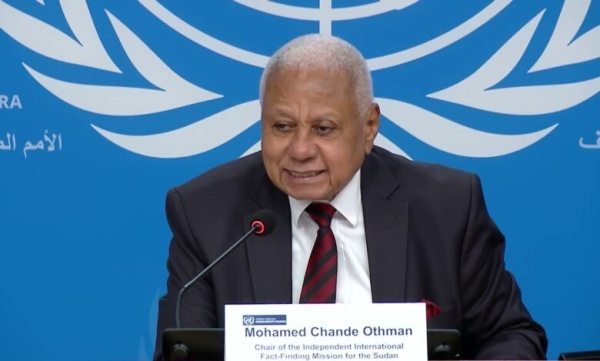 رئيس بعثة الأمم المتحدة الدولية المستقلة لتقصي الحقائق في السودان يكشف عن دور الإمارات في تمويل المليشيا رئيس بعثة الأمم المتحدة الدولية المستقلة لتقصي الحقائق في السودان يكشف عن دور الإمارات في تمويل المليشيا