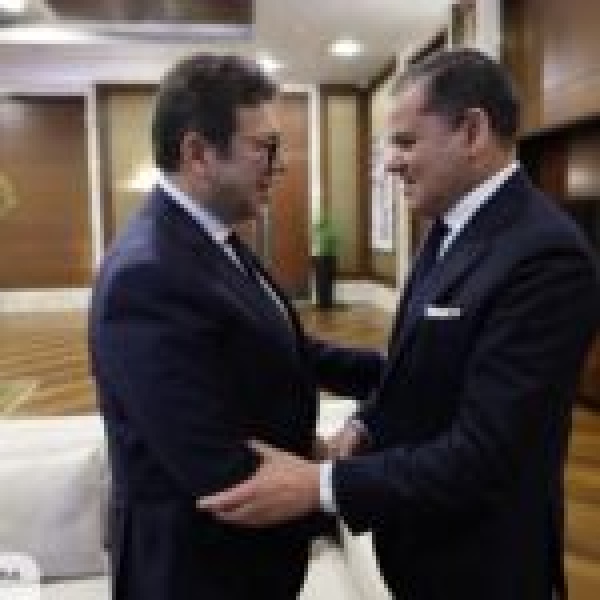 الدبيبة يلتقي برئيس جهاز المخابرات العامة المصرية الدبيبة يلتقي برئيس جهاز المخابرات العامة المصرية