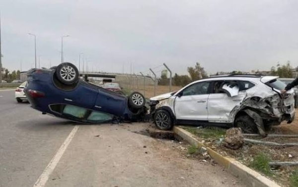 وفاة 4 أشخاص وإصابة 23 بحوادث مرورية خلال يومين وفاة 4 أشخاص وإصابة 23 بحوادث مرورية خلال يومين
